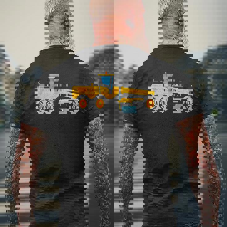 モーターグレーダー大好き、メンズ・ボーイズ・キッズ メンズTシャツ バックプリント 高齢者への贈り物