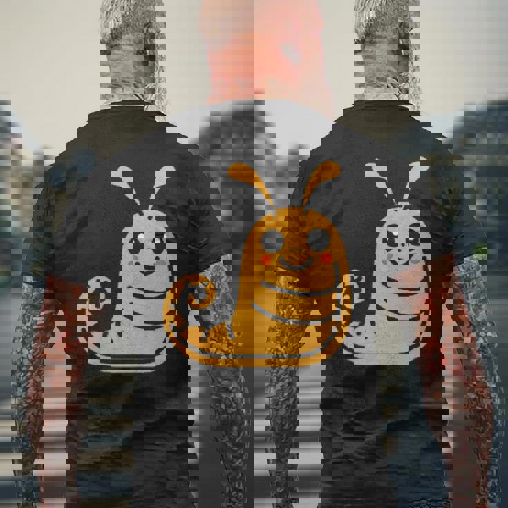 ユーモア ナメクジ 昆虫 かわいい ミニマリスト シンプル ナメクジ メンズTシャツ バックプリント 高齢者への贈り物