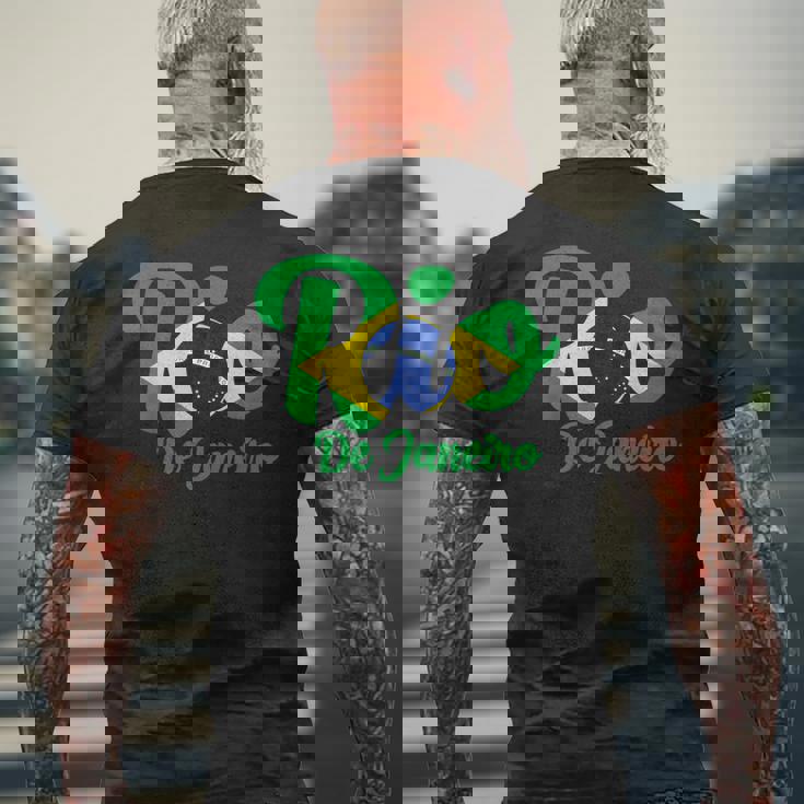リオデジャネイロ ブラジル お土産 ブラジル メンズTシャツ バックプリント 高齢者への贈り物