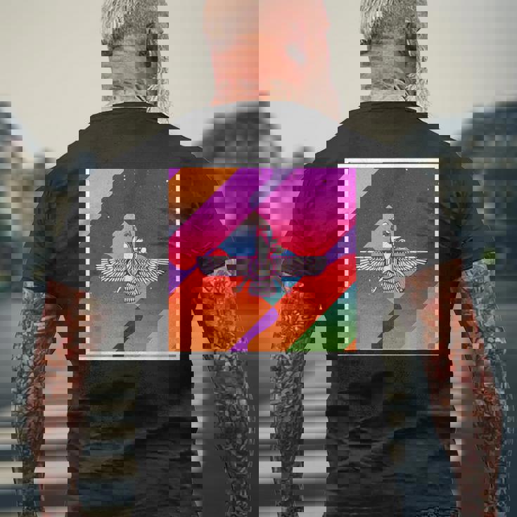 レトロ ヴィンテージ 美的 アヌンナキ メンズTシャツ バックプリント 高齢者への贈り物