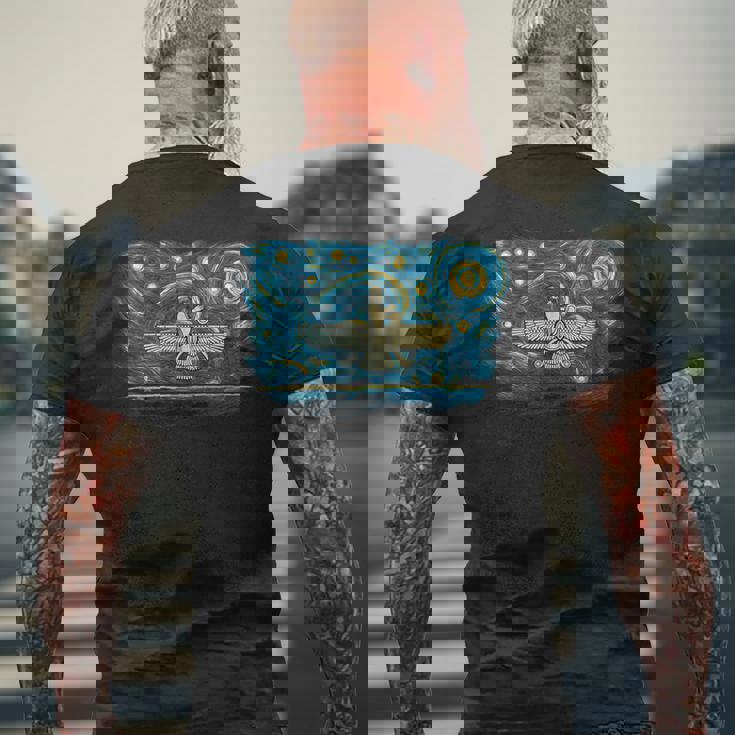 レトロヴィンテージスタイルアヌンナキ メンズTシャツ バックプリント 高齢者への贈り物