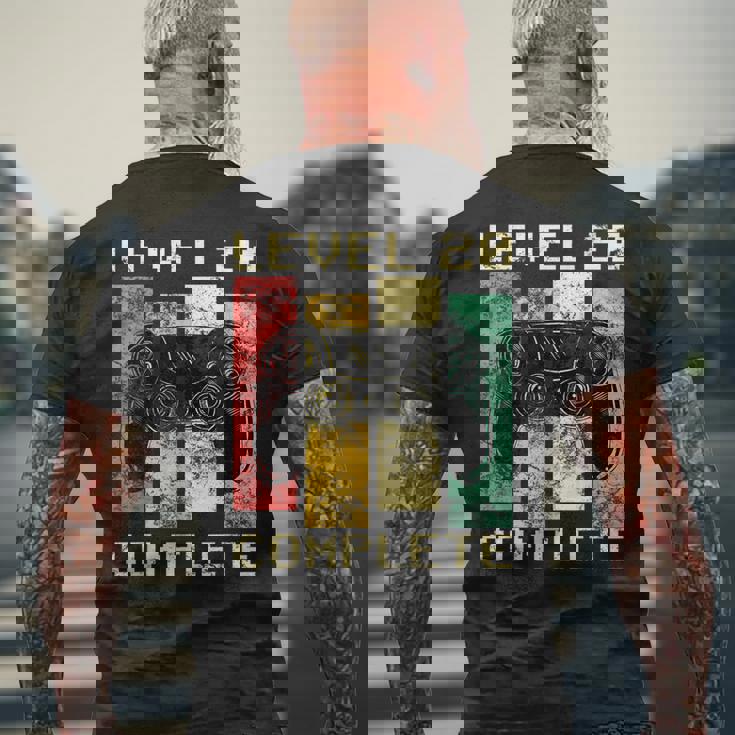 レベル20コンプリート20歳誕生日プレゼントゲーマー メンズTシャツ バックプリント 高齢者への贈り物