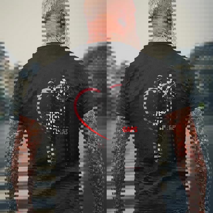 ロッキーみんなでギャップを埋める メンズTシャツ バックプリント 高齢者への贈り物