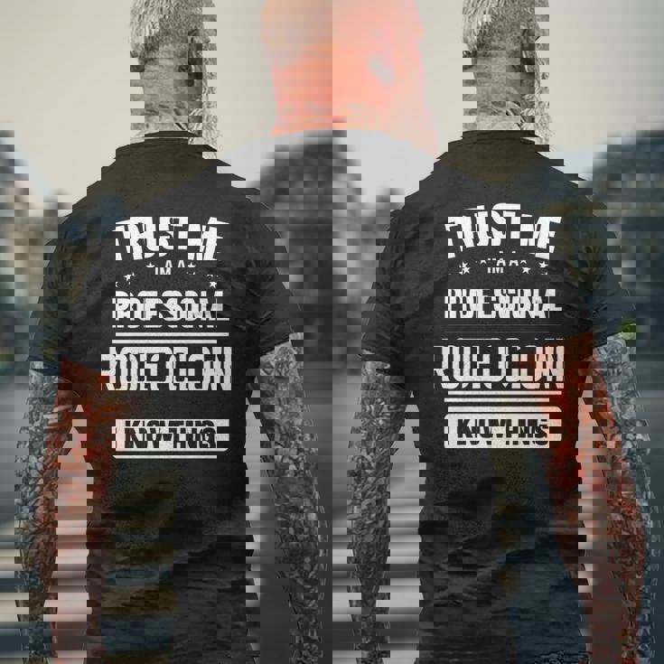 ロデオクラウンアイデアトラストプロフェッショナルロデオクラウン 長袖tシャツ メンズTシャツ バックプリント 高齢者への贈り物