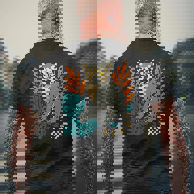 ワオキツネザル 長袖tシャツ メンズTシャツ バックプリント 高齢者への贈り物