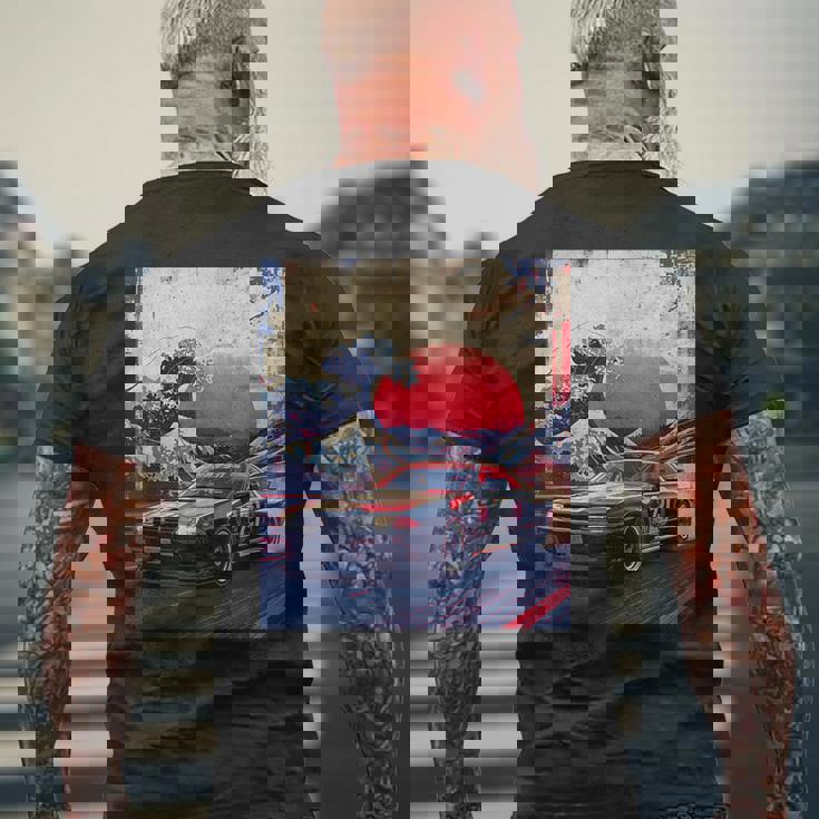 ヴィンテージ Jdm ドリフト レースカー 和波沖 神奈川 アート メンズTシャツ バックプリント 高齢者への贈り物