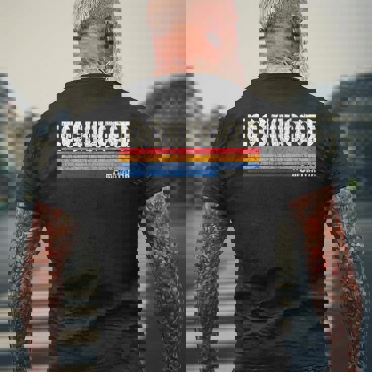 ヴィンテージ レトロ 70年代80年代スタイル ロックウッドの故郷 Mt。 メンズTシャツ バックプリント 高齢者への贈り物