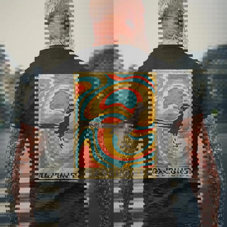 ヴィンテージ ロードランナー ラバー アニマル レトロスタイル メンズTシャツ バックプリント 高齢者への贈り物