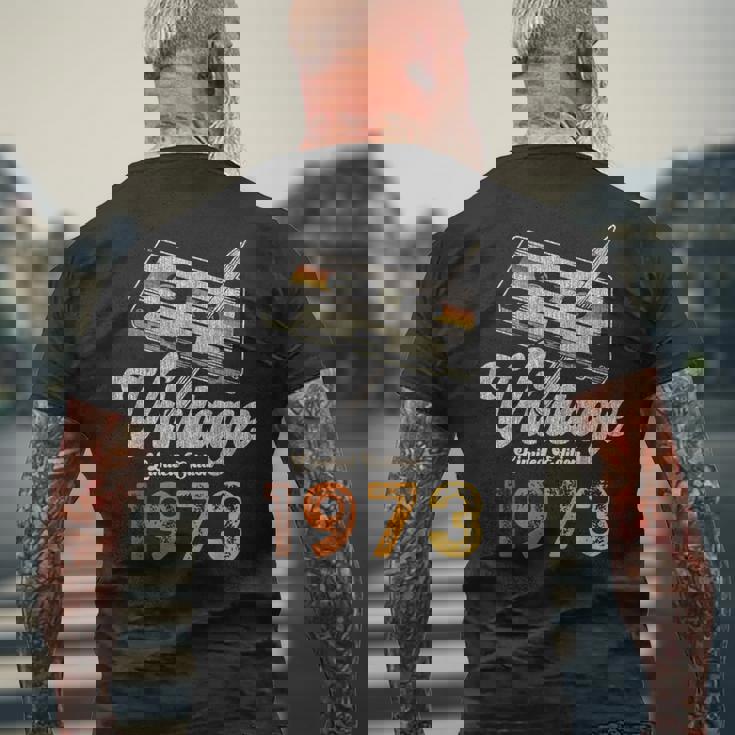 ヴィンテージ1973 カセット・ペンシル 53歳の誕生日 メンズTシャツ バックプリント 高齢者への贈り物