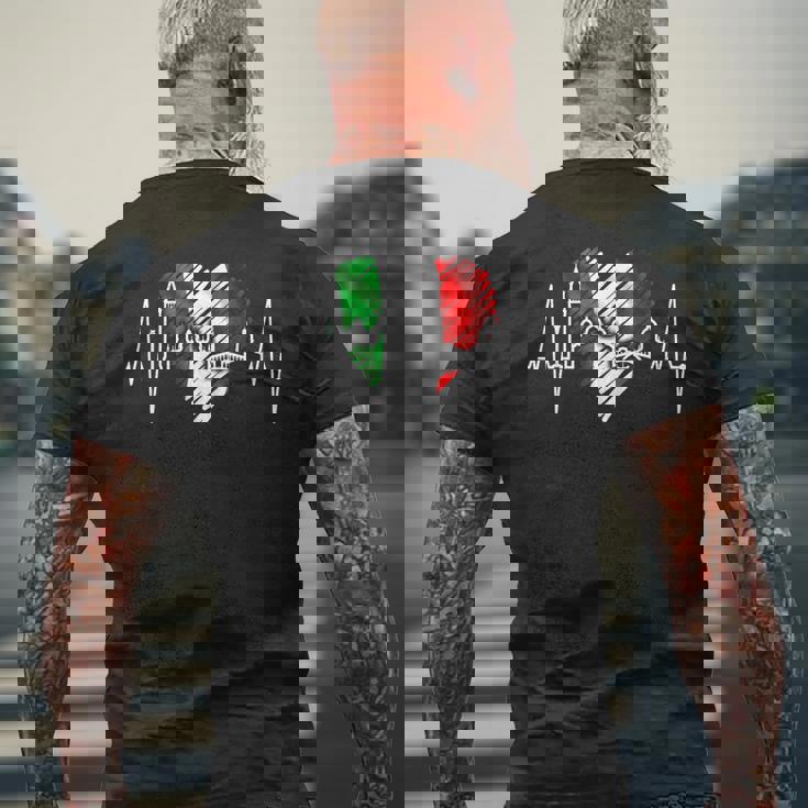 ヴェネツィアのスカイライン ハートビート イタリア ベネチア大好きi Loveeneziaenice メンズTシャツ バックプリント 高齢者への贈り物