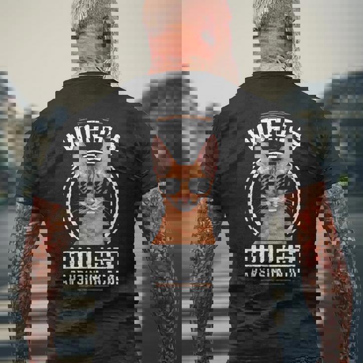 世界で最もクールなアビシニアンパパ メンズTシャツ バックプリント 高齢者への贈り物