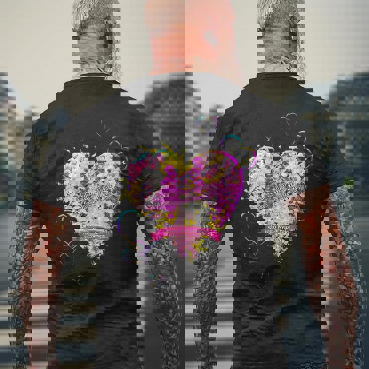 世界らん展2024 メンズTシャツ バックプリント 高齢者への贈り物