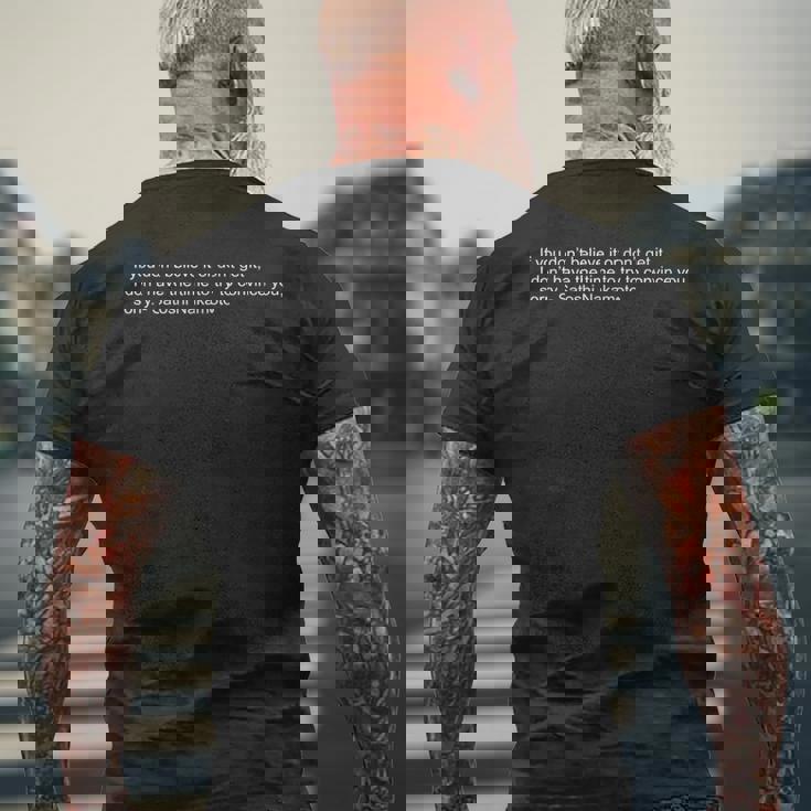 中本聡 名言 ビットコイン クリプトbtc 聡 メンズTシャツ バックプリント 高齢者への贈り物