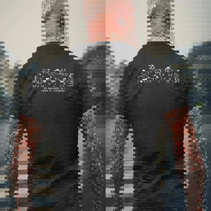 力士の型、人生の道 メンズTシャツ バックプリント 高齢者への贈り物