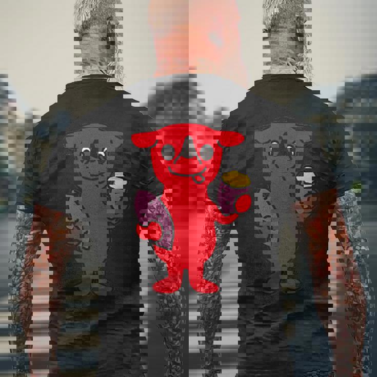 千葉県ご当地キャラとさつまいも メンズTシャツ バックプリント 高齢者への贈り物