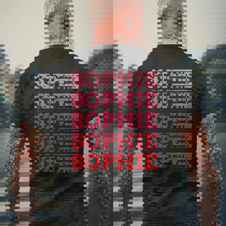 名前入りophie I Loveophie ヴィンテージ メンズTシャツ バックプリント 高齢者への贈り物