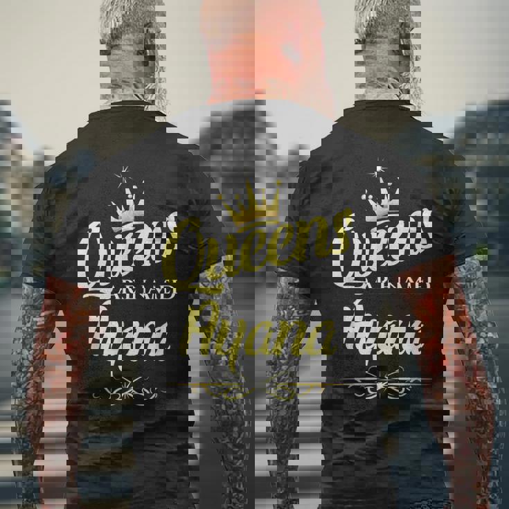 女王はayanaと名付けられる メンズTシャツ バックプリント 高齢者への贈り物