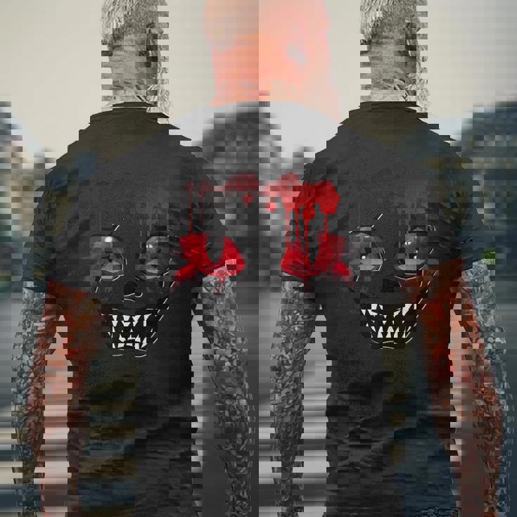 怖いデザイン メンズTシャツ バックプリント 高齢者への贈り物