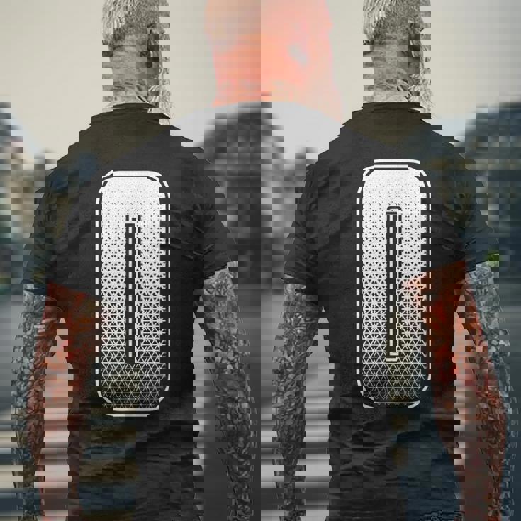 数字 0 ゼロ メンズTシャツ バックプリント 高齢者への贈り物