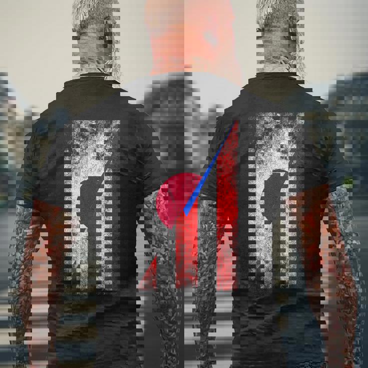 日本&プエルトリコの旗 日本のプエルトリコ。 メンズTシャツ バックプリント 高齢者への贈り物