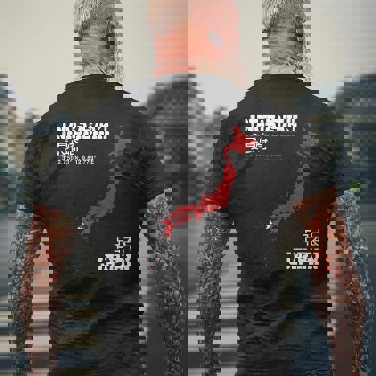 日本 長崎 メンズTシャツ バックプリント 高齢者への贈り物