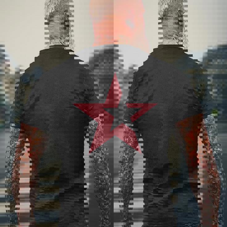 星 星柄 スター メンズ 半袖 ロック アメリカン おしゃれ かっこいい 大きいサイズ 黒 春夏 ドゥーブルステラ メンズTシャツ バックプリント 高齢者への贈り物