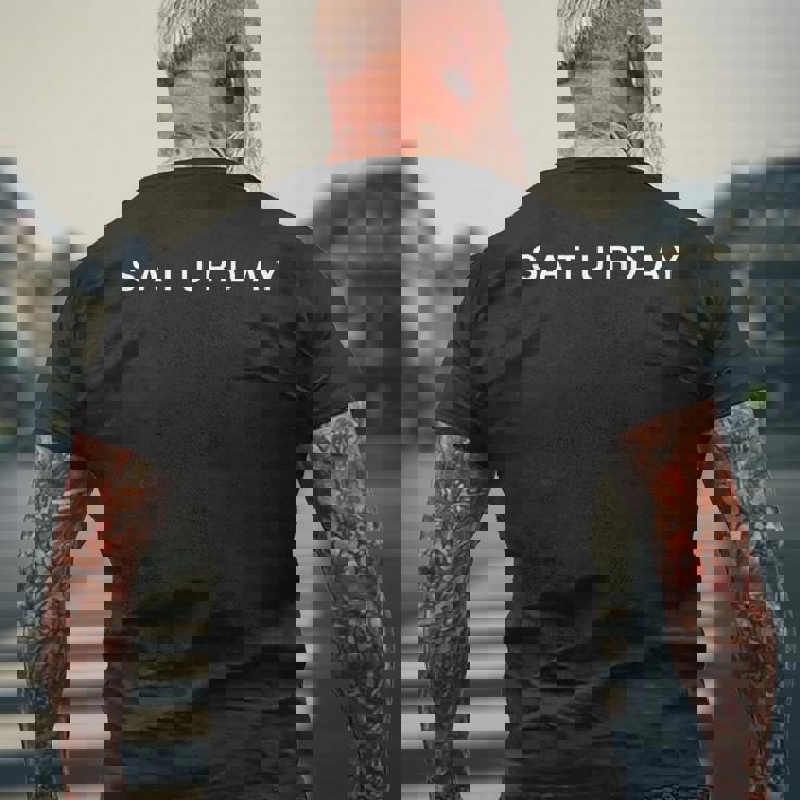 曜日 土曜日 日曜日 月曜日 火曜日 水曜日 メンズTシャツ バックプリント 高齢者への贈り物