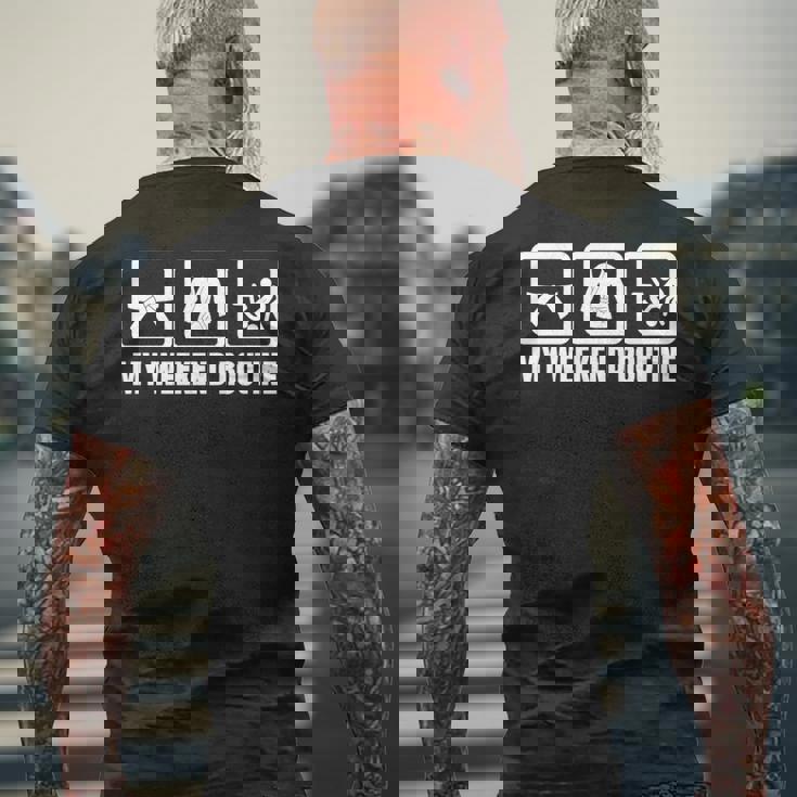 柔道整復師の週末スケジュール 柔道愛好家 長袖tシャツ メンズTシャツ バックプリント 高齢者への贈り物