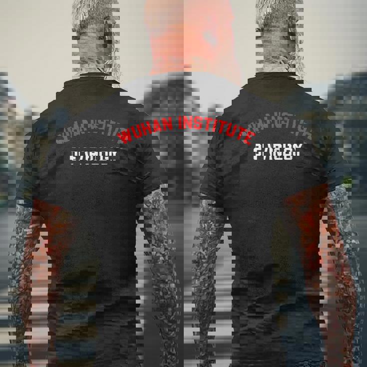 武漢ウイルス学研究所アパレル メンズTシャツ バックプリント 高齢者への贈り物