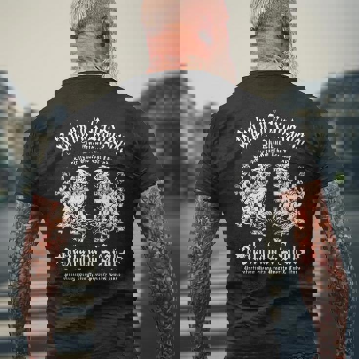 沖縄 日本 お土産 シーサーライオンズ 琉球諸島 和 長袖tシャツ メンズTシャツ バックプリント 高齢者への贈り物