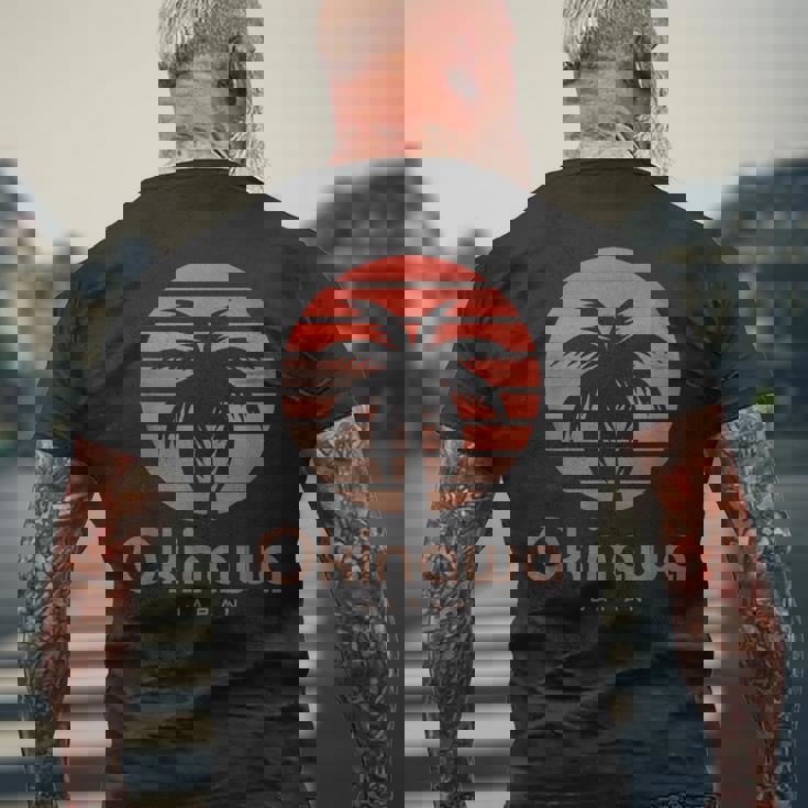 沖縄 日本旅行 休日 お土産 ビーチ メンズTシャツ バックプリント 高齢者への贈り物