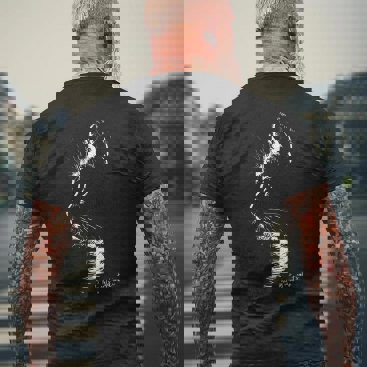 猫の気持ちは猫にしか分からない 長袖tシャツ メンズTシャツ バックプリント 高齢者への贈り物