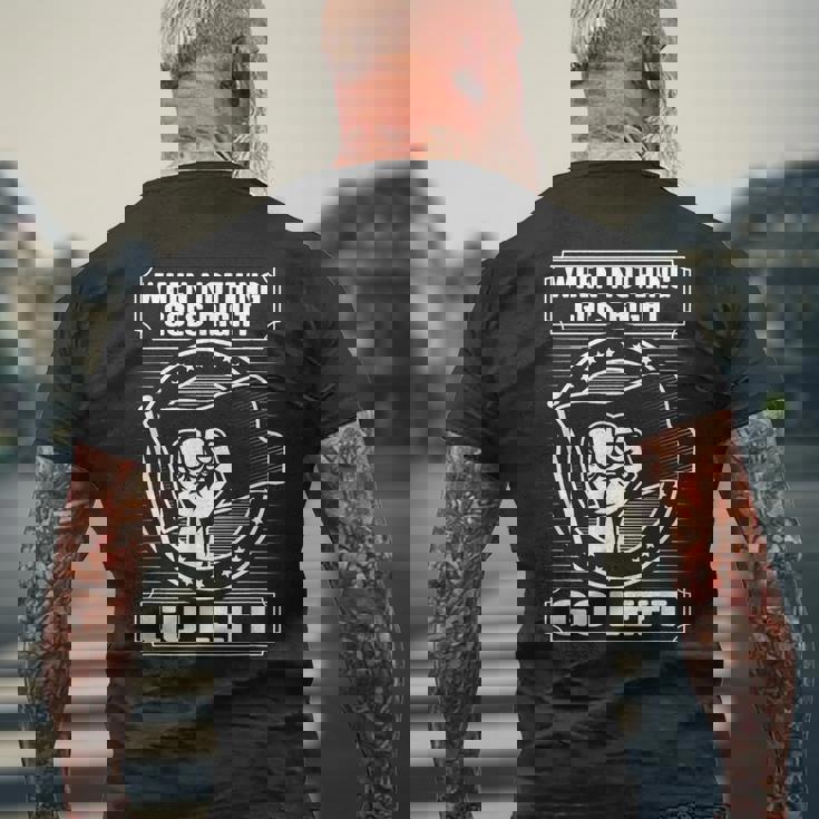 社会主義者のための左翼デザイン。 メンズTシャツ バックプリント 高齢者への贈り物