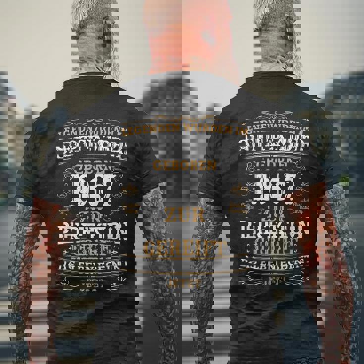 誕生日デザインの伝説は1967年9月生まれ メンズTシャツ バックプリント 高齢者への贈り物