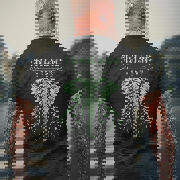 象 タイ バンコク タイ メンズTシャツ バックプリント 高齢者への贈り物