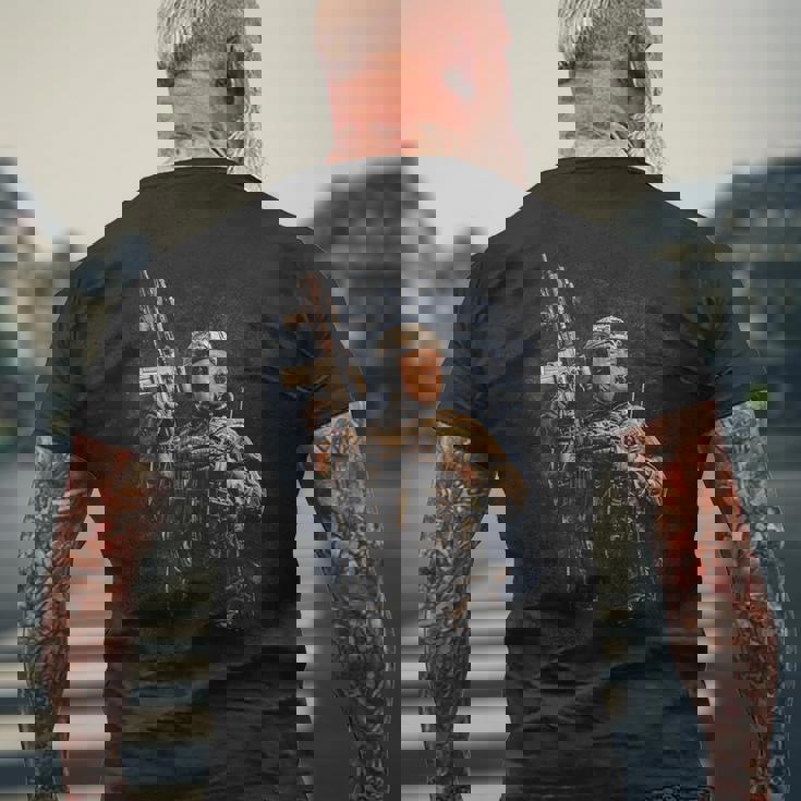 軍兵 トランプ Ready To Kickome Democrats Usa メンズTシャツ バックプリント 高齢者への贈り物