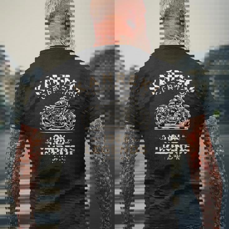 還暦祝い 1966年（昭和41年）生まれのバイク好き 2026年（令和8年）60歳記念 かっこいい メンズTシャツ バックプリント 高齢者への贈り物