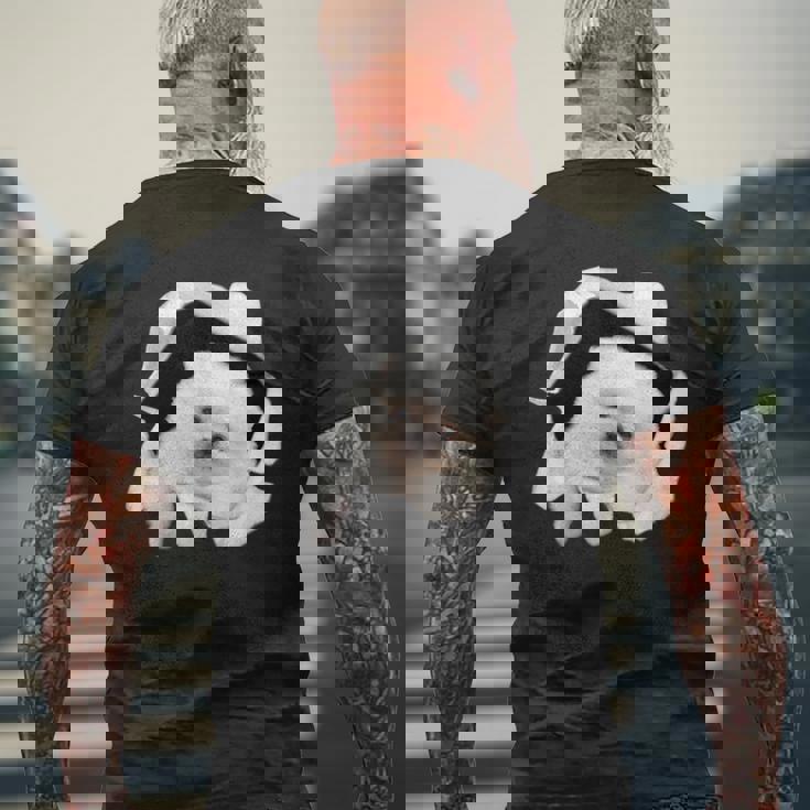 面白いtシャツ 犬 ポメラニアン イヌ わんこ メンズ 犬好き グッズ かわいい おもしろ 面白い 服 ネタ メンズTシャツ バックプリント 高齢者への贈り物