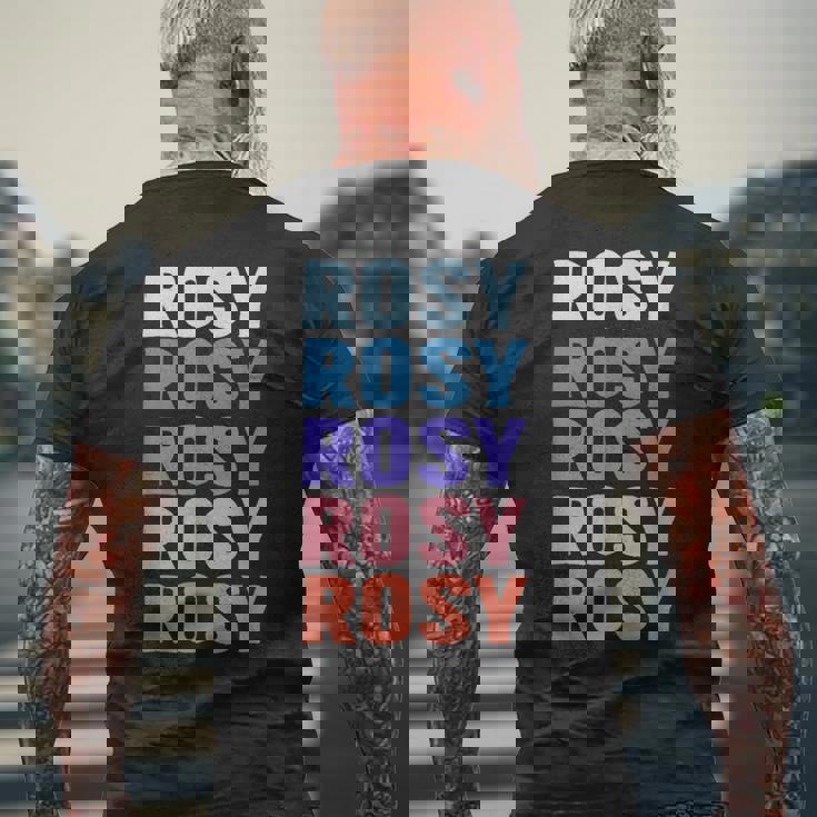 面白いギフト名 Rosy パーソナライズ 名前 メンズTシャツ バックプリント 高齢者への贈り物