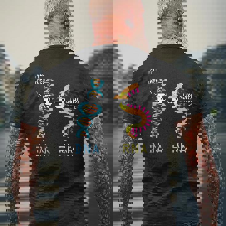 面白い生物学誇り高き生物学者微生物学 Dna Rna メンズTシャツ バックプリント 高齢者への贈り物