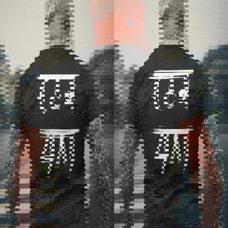 龍体文字 【 むく 】仕事運 金運 上昇 メンズTシャツ バックプリント 高齢者への贈り物