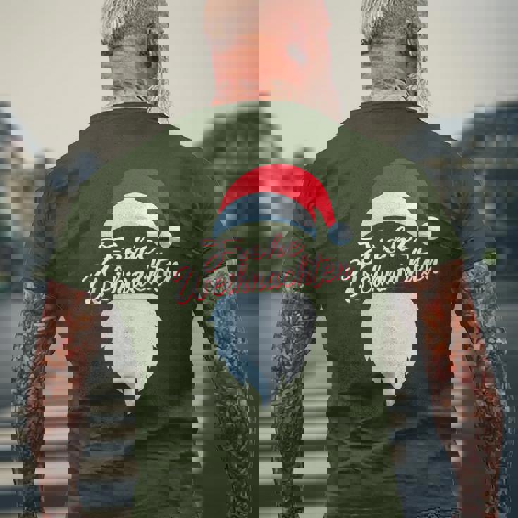 Frohe Weihnachten Christmas Xmas Weihnacht T-Shirt mit Rückendruck Geschenke für alte Männer