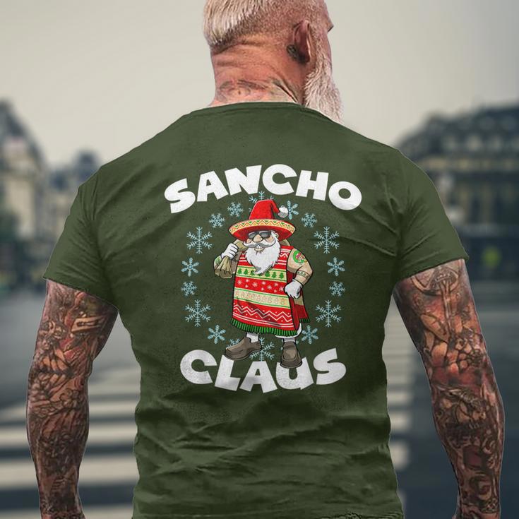 Santa Claus Sancho Mexican Santa Claus Christmas Men's T-shirt Back Print Gifts for Old Men