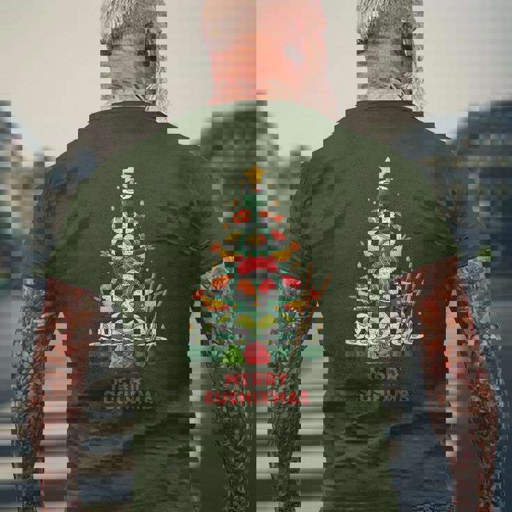 Merryushixmas ushiapin De Noël Japonais T-shirt imprimé au dos Cadeaux pour les vieillards