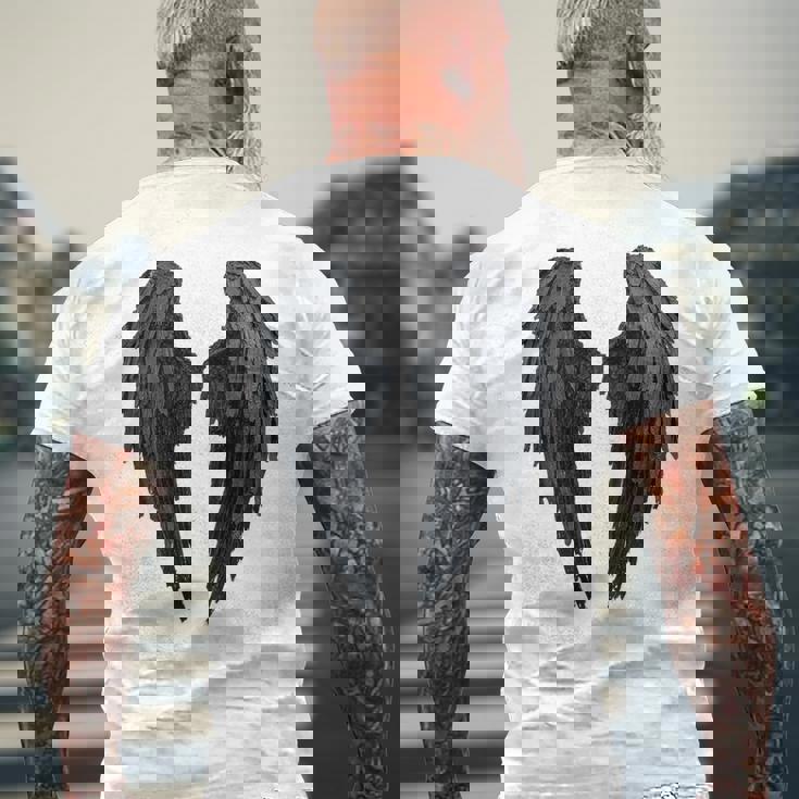 Ailes D'ange Noiresur Le Dos T-shirt imprimé au dos Cadeaux pour les vieillards