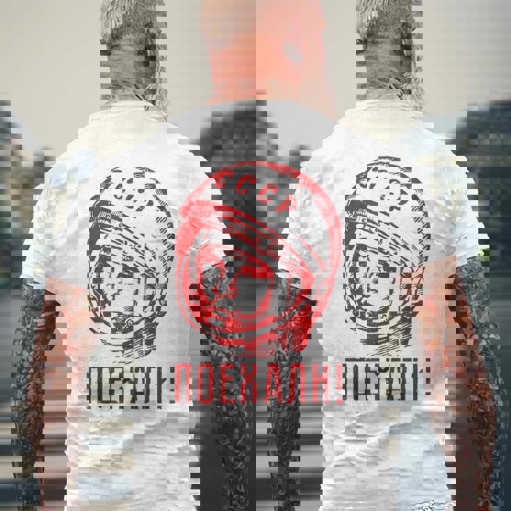 Gagarinoviet スプートニク ソ連 Cccp ギフト メンズTシャツ バックプリント 高齢者への贈り物