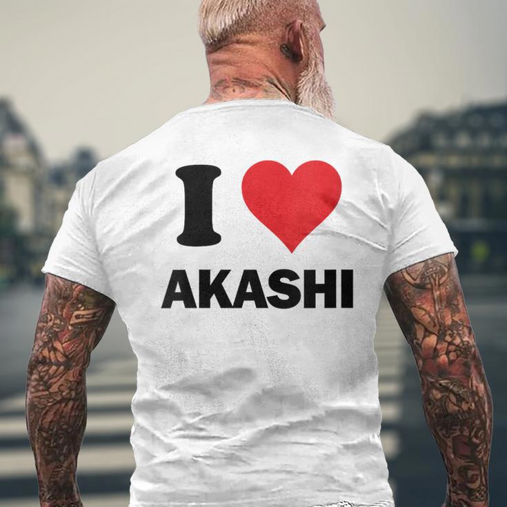 I Heart Akashi Japan Loveouvenir Japonais T-shirt imprimé au dos Cadeaux pour les vieillards