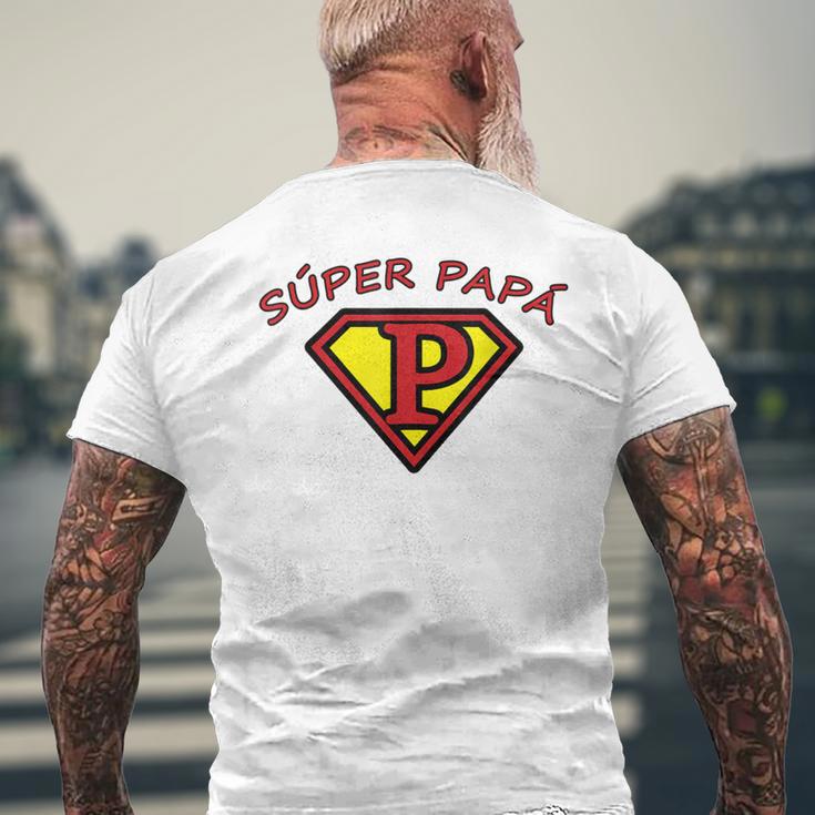 Hommeuper Papauper Heroe Playera Cadeau Pour Papa T-shirt imprimé au dos Cadeaux pour les vieillards