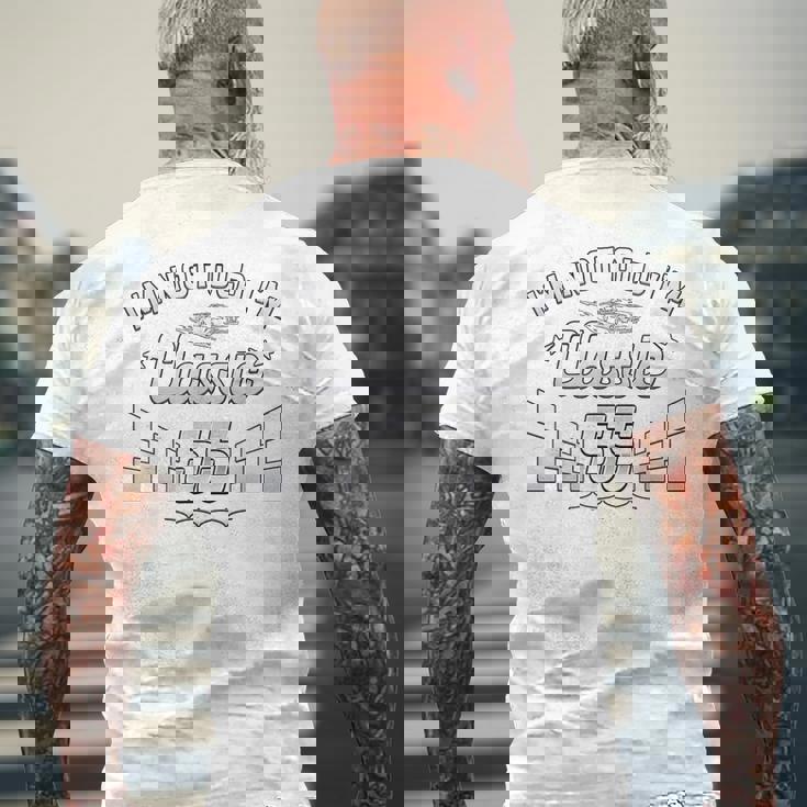 I'm Not Old I'm Classic 55歳 55歳の誕生日 メンズTシャツ バックプリント 高齢者への贈り物