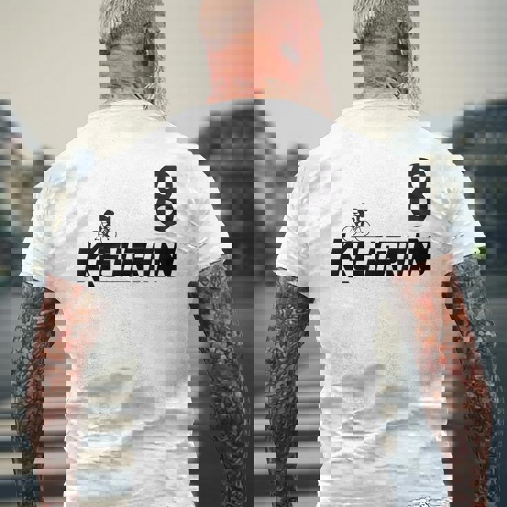 Keirin Pink Number 8 ピンクジャージ ナンバー8 レーシングリング メンズTシャツ バックプリント 高齢者への贈り物